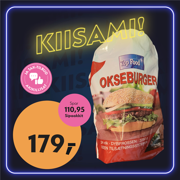 Okseburger bøffer 24x95g